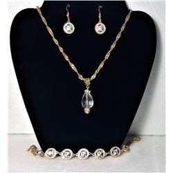 17)  COORDINATING SET OF GOLD TONE