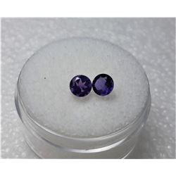 5)  LOT OF 2 NATURAL MATCHED ROUND