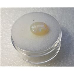 8)  NATURAL  OVAL WHITE FIRE OPAL