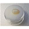 Image 1 : 8)  NATURAL  OVAL WHITE FIRE OPAL