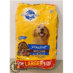 BAG OF PEDIGREE DOG FOOD