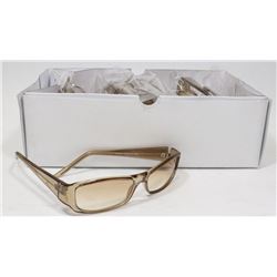 BOX OF BROWN DESIGNER SUNGLASSES