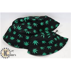 6 PC POT LEAF BUCKET HAT LOT (NEW)