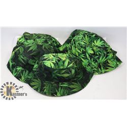 6 PC POT LEAF BUCKET HAT LOT (NEW)