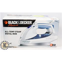 NEW OPEN BOX  BLACK & DECKER STEAM IRON