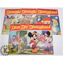 6 VINTAGE DISNEY COMIC MAGAZINES GIANT SIZE