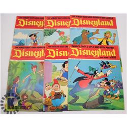 6 VINTAGE DISNEY COMIC MAGAZINES GIANT SIZE