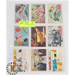 1960'S SHEET OF TARZAN AND MORE CARDS
