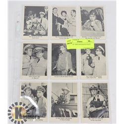 SHEET OF 1960'S MCHALES NAVY CARDS