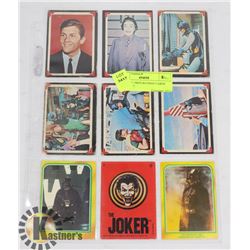 SHEET OF 1960'S BATMAN CARDS AND MORE