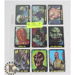 SHEET OF 1960'S HORROR CARDS