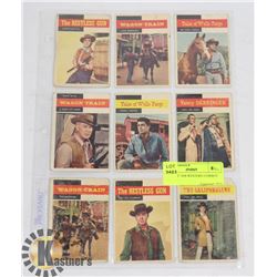 SHEET OF 1958 WESTERN COWBOY CARDS