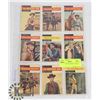 Image 1 : SHEET OF 1958 WESTERN COWBOY CARDS
