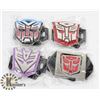 Image 1 : TRANSFORMERS BELT BUCKLE LOT (4 BUCKLES)