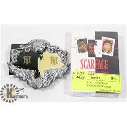 SCARFACE LOT - 1 PACK OF SCARFACE CARDS (NEW) AND