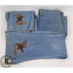 THREE PAIRS OF WOMENS JEANS