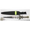 Image 1 : DECORATIVE DAGGER WITH CASE.