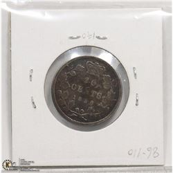 1858 QUEEN VICTORIA 20 CENT RARE COINAGE