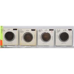 CANADIAN LARGE PENNIES- SET OF 4-  1901, 1902,