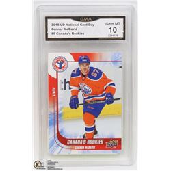 GRADED CONNOR MCDAVID CANADA'S ROOKIES CARD 10/10