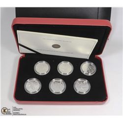 2005 SILVER 6 COIN 50c WWII CANADIA N SET
