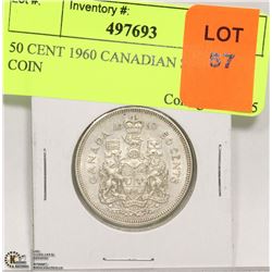 50 CENT 1960 CANADIAN SILVER COIN
