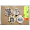 Image 1 : 4 BEATLES COINS IN PLASTIC CASES