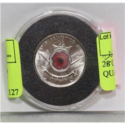 2008 CANADIAN BRAVERY ENCASED QUARTER
