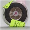 Image 1 : CANADIAN 2005  ENCASED QUARTER WITH BREAST CANCER