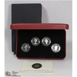 2004 SET OF 4 CANADA 50 CENTS COIN SET