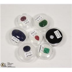 OVER 80 CARATS RUBY, EMERALD, SAPPHIRE