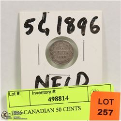 1896 CANADIAN 50 CENT COIN