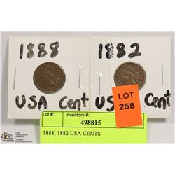 1888, 1882 USA CENTS