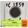 Image 1 : 1859 CANADIAN 1 CENT