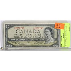 1954 CANADIAN $20 DEVILS FACE