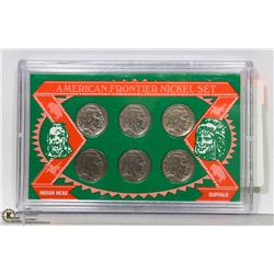 ENCASED AMERICAN FRONTIER NICKEL SET