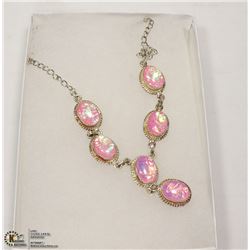 AUSTRALIAN FIRE OPAL GEMSTONE NECKLACE