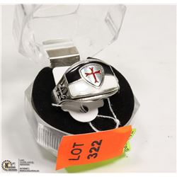 MENS STERLING SILVER KNIGHTS TEMPLAR