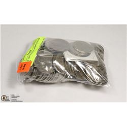 LOT OF 100 CANADIAN 1968-87 DOLLAR COINS