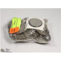 BAG  OF 100 CANADIAN 1968-87 DOLLAR COINS