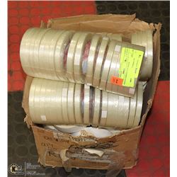 BOX OF VARIOUS TAPE ROLLS