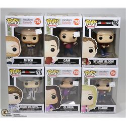 LOT OF 6 FUNKO POP COLLECTIBLES