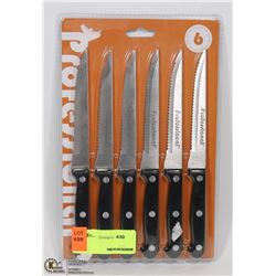 PACK OF 6 NEW PROFESSIONAL STEAK KNIVES