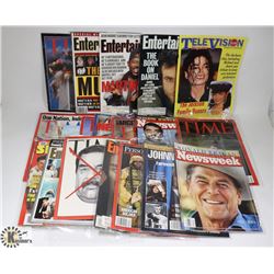 FLAT OF NEWS AND MUSIC MAGAZINES