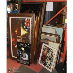 XL LOT OF ASSORTED UNCLAIMED PICTURES