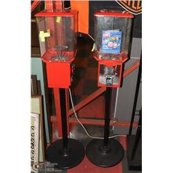PAIR OF CANDY VENDING MACHINES, ONE OF THESE THE