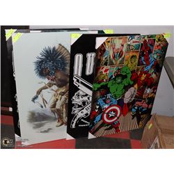 LOTOF 5 UNCLAIMED CANVAS PICTURES