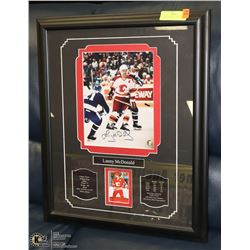 CALGARY FLAMES -LENY MCDONALD 18 X 23