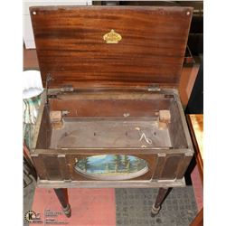 ANTIQUE KING RADIO CABINET ONLY