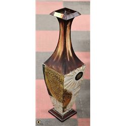 TALL METAL DECORATIVE VASE - 30.5"-TALL -